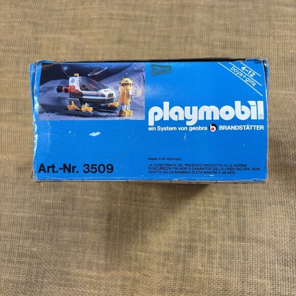 Vintage 1980 Playmobil Playmospace Space Buggy #3509 w Figure + Original Box - Picture 4 of 5